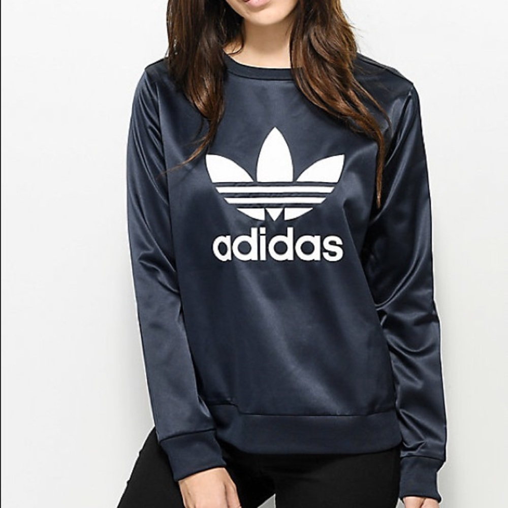 Adidas Satin Trefoil Pullover